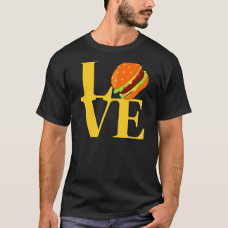 I Love Hamburgers Best Tasty Cheeseburger Slider T-Shirt