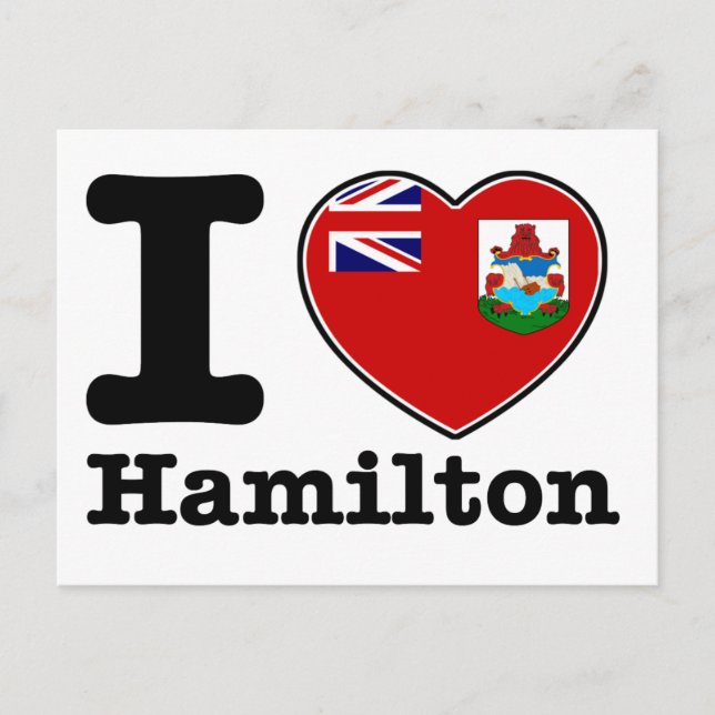 I love Hamilton Postcard (Front)