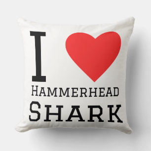 I love hammerhead shark throw pillow
