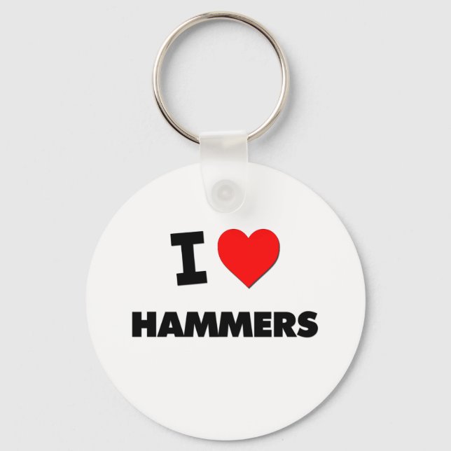 I Love Hammers Keychain (Front)