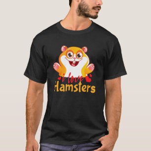 I Love Hamsters Animal Costume Hamster T-Shirt