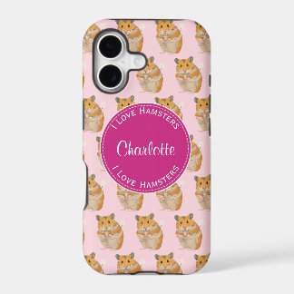 I love Hamsters Pink Hamster Pattern