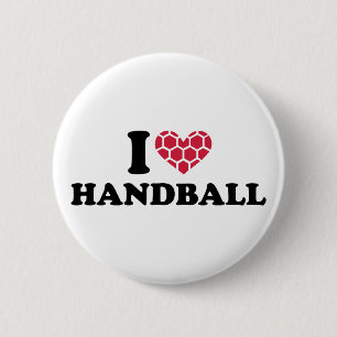 I love Handball 2 Inch Round Button