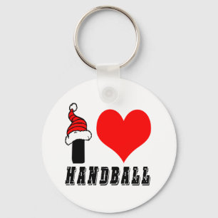I Love Handball Design Keychain