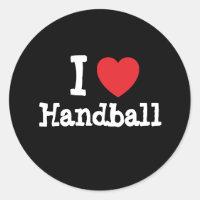 I love Handball heart custom personalized