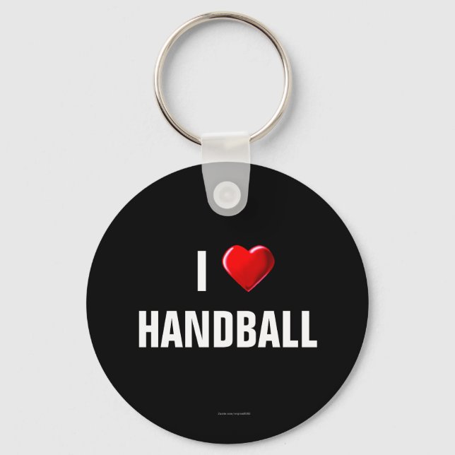 I Love Handball keychain (Front)