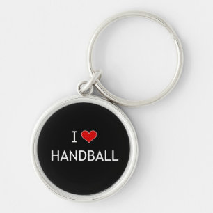 I Love Handball Keychain