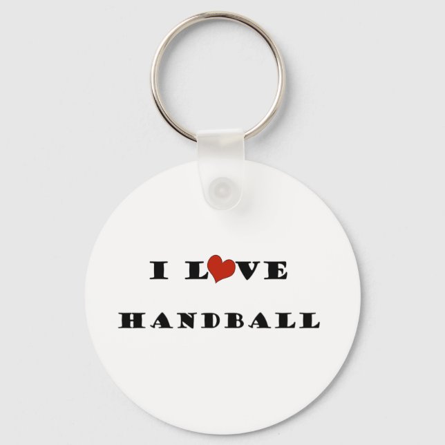 I Love Handball.png Keychain (Front)