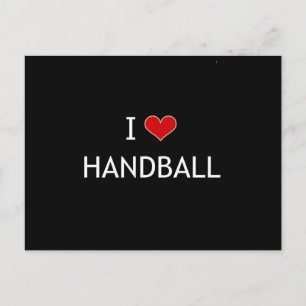 I Love Handball Postcard