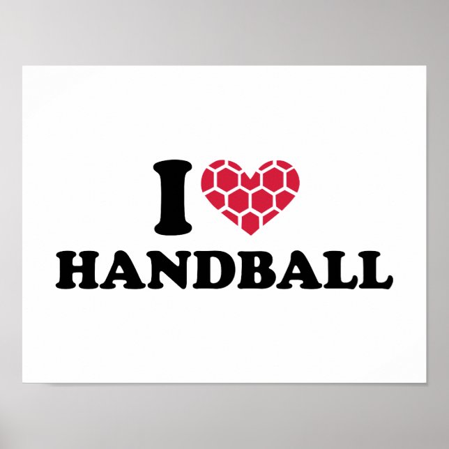 I love Handball Poster (Front)
