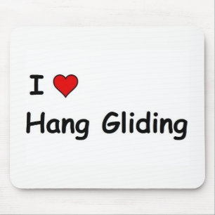 I Love Hang Gliding Mouse Pad