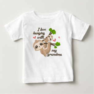 I Love Hanging With My Grandma Baby T-Shirt