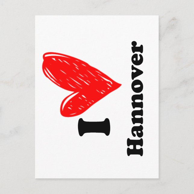 I love Hannover Postcard (Front)