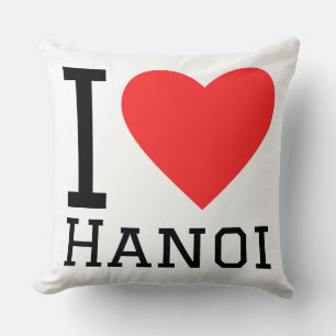 I love Hanoi Throw Pillow