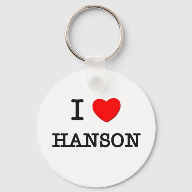 I Love Hanson Keychain (Front)