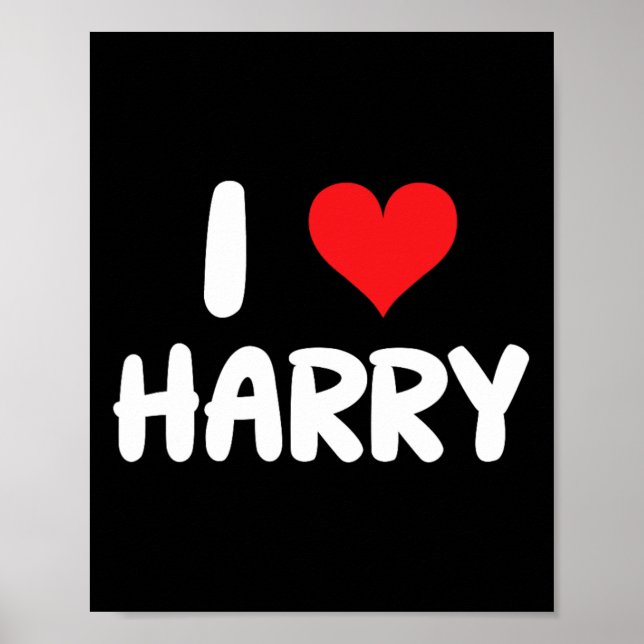 I Love Harry - Heart - Name  Poster (Front)