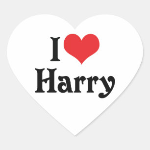 I Love Harry Heart Sticker