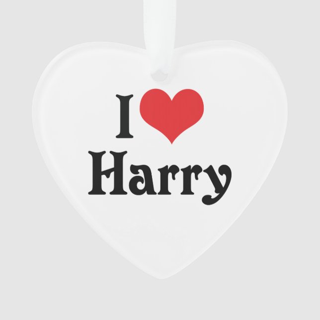I Love Harry Ornament (Front)