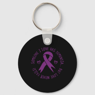 I Love Has Dementia Alzheimerheimer Awareness  Keychain