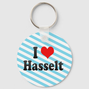 I Love Hasselt, Belgium Keychain