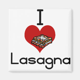 I love-hate lasagna magnet