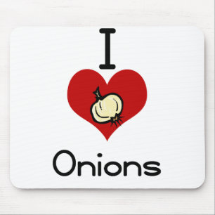 I love-hate onions mouse pad