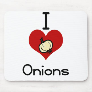 I love-hate onions mouse pad