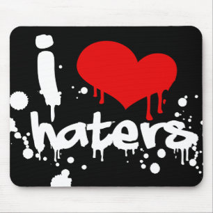 I Love Haters Mouse Pad