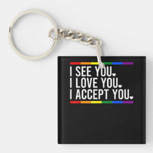 I Love Haunted Mound Lgbt Pride Lgbt Month Lgbt Fl Keychain