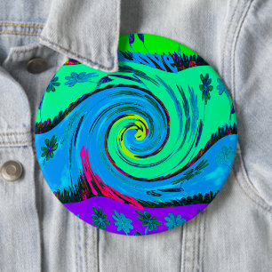 I Love Hawai.png 6 Inch Round Button
