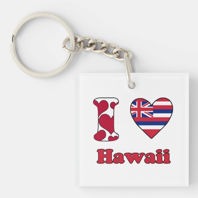 I love Hawaii Keychain (Front)
