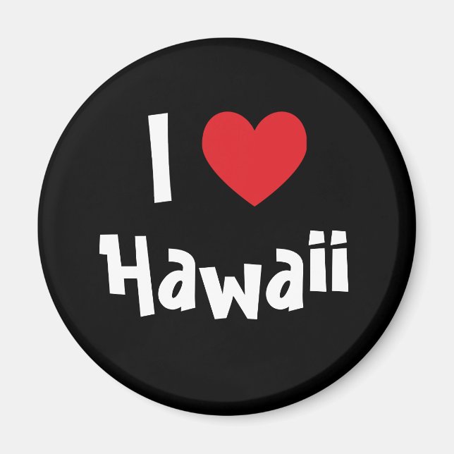 I Love Hawaii Magnet (Front)