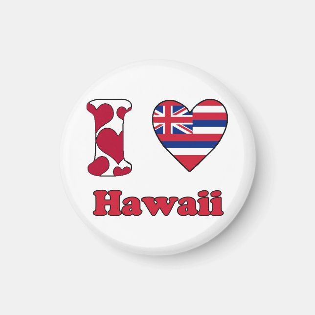 I love Hawaii Magnet (Front)