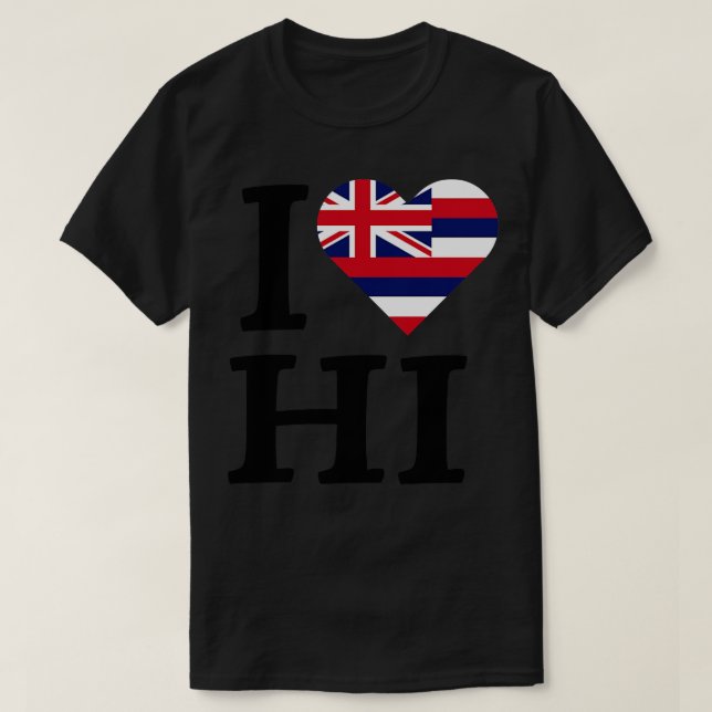 I Love Hawaii TShirt (Design devant)