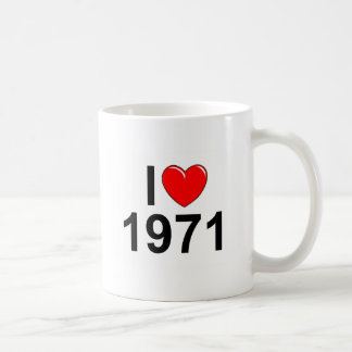 I Love (Heart) 1971 Coffee Mug