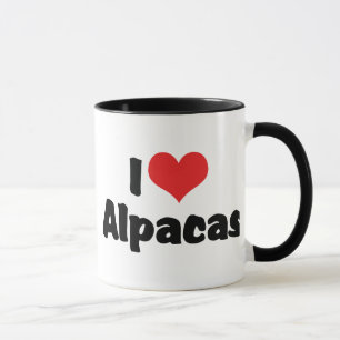 I Love Heart Alpacas Mug