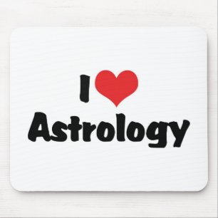 I Love Heart Astrology Mouse Pad
