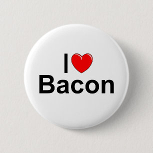 I Love (Heart) Bacon 2 Inch Round Button