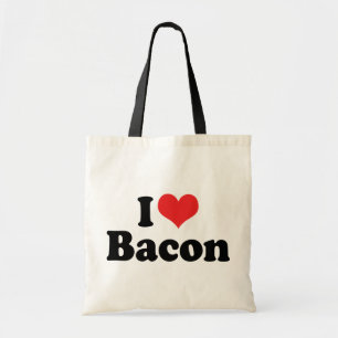 I Love Heart Bacon - Bacon Lover Tote Bag