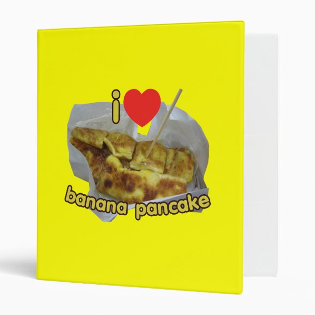 I Love (Heart) Banana Pancake ... Thai Street Food Binder (Front/Inside)