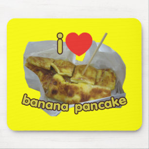 I Love (Heart) Banana Pancake ... Thai Street Food Mouse Pad