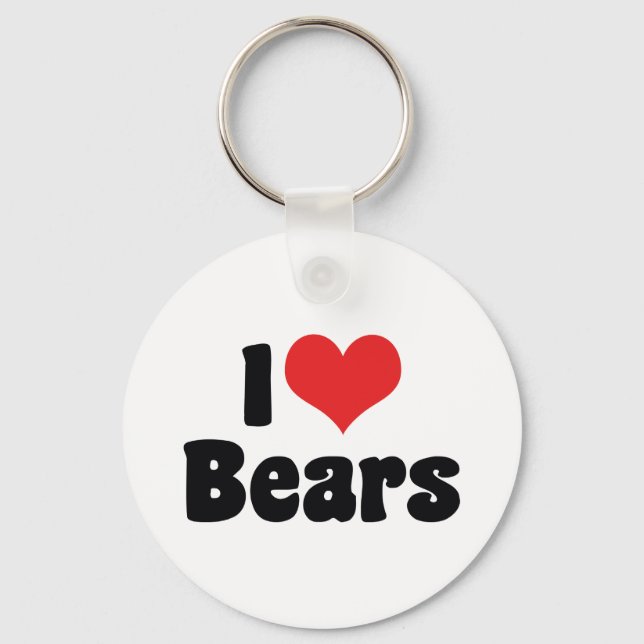 I Love Heart Bears Keychain (Front)