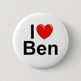 I Love (Heart) Ben 2 Inch Round Button