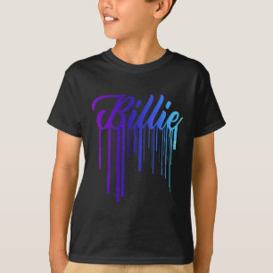 I Love Heart Billie First Name Personalized Groovy T-Shirt
