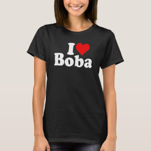 I LOVE HEART BOBA BUBBLE TEA T-Shirt