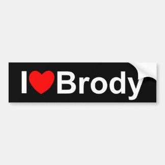 I Love (Heart) Brody Bumper Sticker