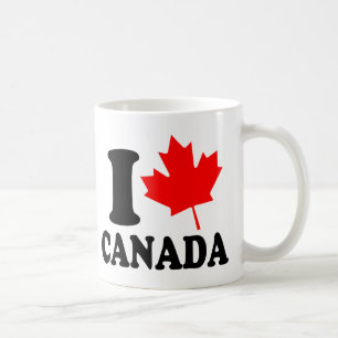 I Love Heart Canada Coffee Mug