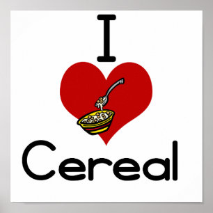 I love-heart cereal poster