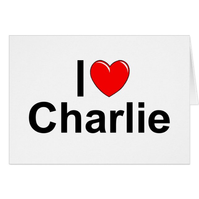 I Love (Heart) Charlie (Front Horizontal)