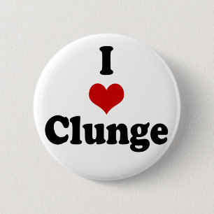 I LOVE {HEART} CLUNGE 2 INCH ROUND BUTTON